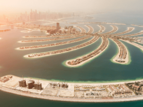 Aerial view of Palm Jumeirah